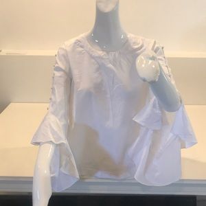White Button Sleeve Top